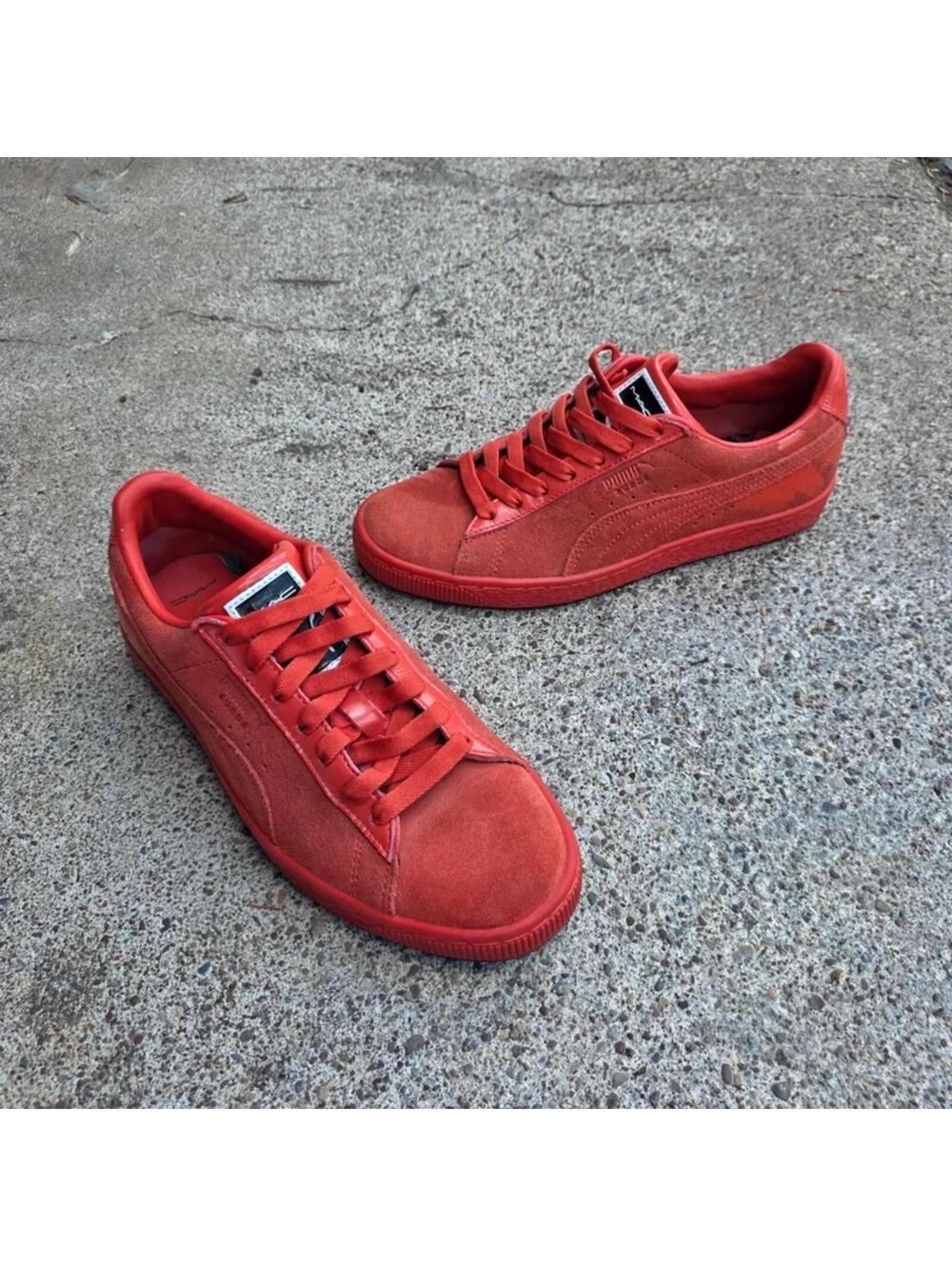 Puma Suede Classic x Mac Lady Danger Red Sneakers sz 7.5 US